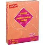 Staples Pastel Colored Copy Paper Salmon 500/Ream