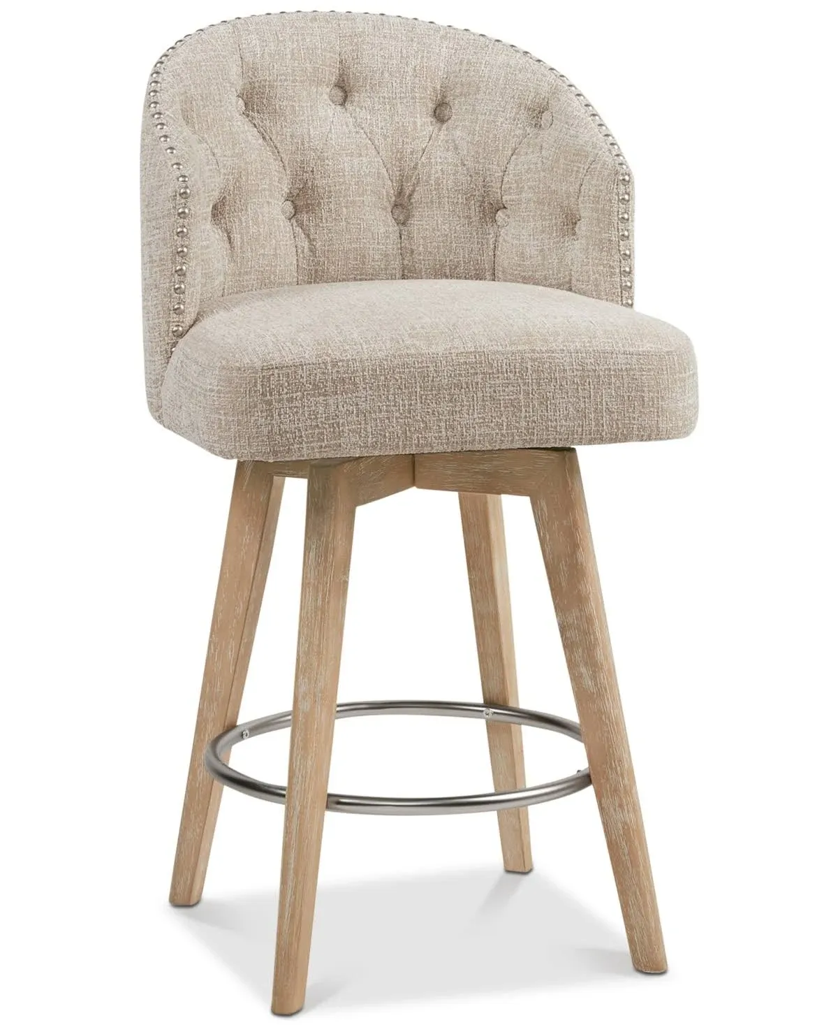 Swivel Counter Stool, Cream