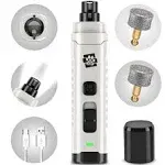 Soft Pet Paws Dog Nail Grinder - Ultra Quiet Operation - Upgraded Dog Nail Trimmer with 2 LED Lights - 2-Speed Rechargeable Nail Grinder - for Small