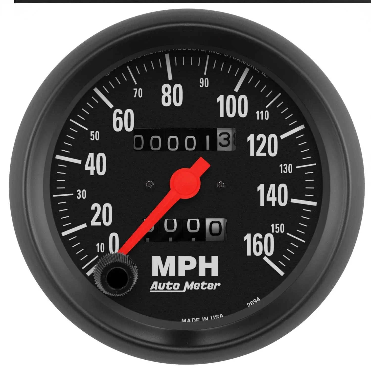 Autometer Z-Series 85mm160 MPH Mechanical Speedometer - 2694