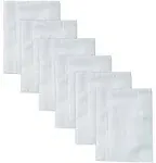 Ruvanti 10 Pack, Birdseye 3-Ply Prefold Cloth Diapers for Babies, 13x19 Inch, White