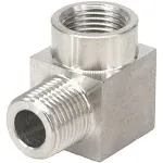 Beduan Stainless Steel Cast Pipe Fittings, 90 Degree Street Elbow 1/2" NPT Male x 1/2" NPT Female Water Fuel Air