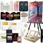 139-Piece Professional Art Painting Set with Easel, Acrylics, Oils, 