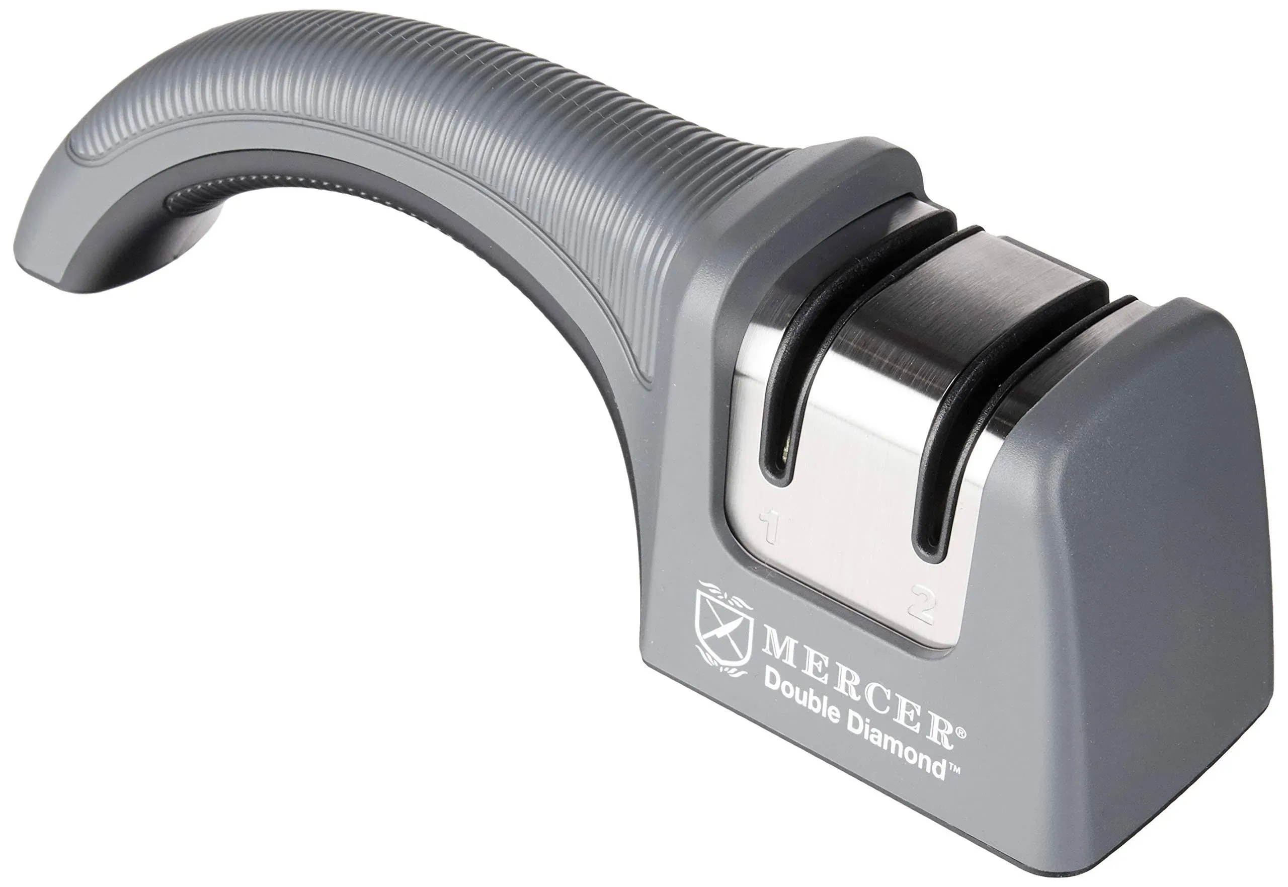 Mercer Culinary M10200 Double Diamond 2-Stage Handheld Manual Serrated / Straight Edge Knife Sharpener