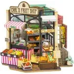 Robotime DIY Carl&#039;s Fruit Shop Doll House Children Adult Miniature Dollhouse US