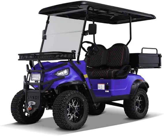 Kandi America 2 Passenger Electric Cart with Powerful 5,000-Watt Electric Motor – Electric Work Vehicle with Dump bin – Electric ATV UTV – Heavy Duty Cart – Electric Passenger Cruiser - EV