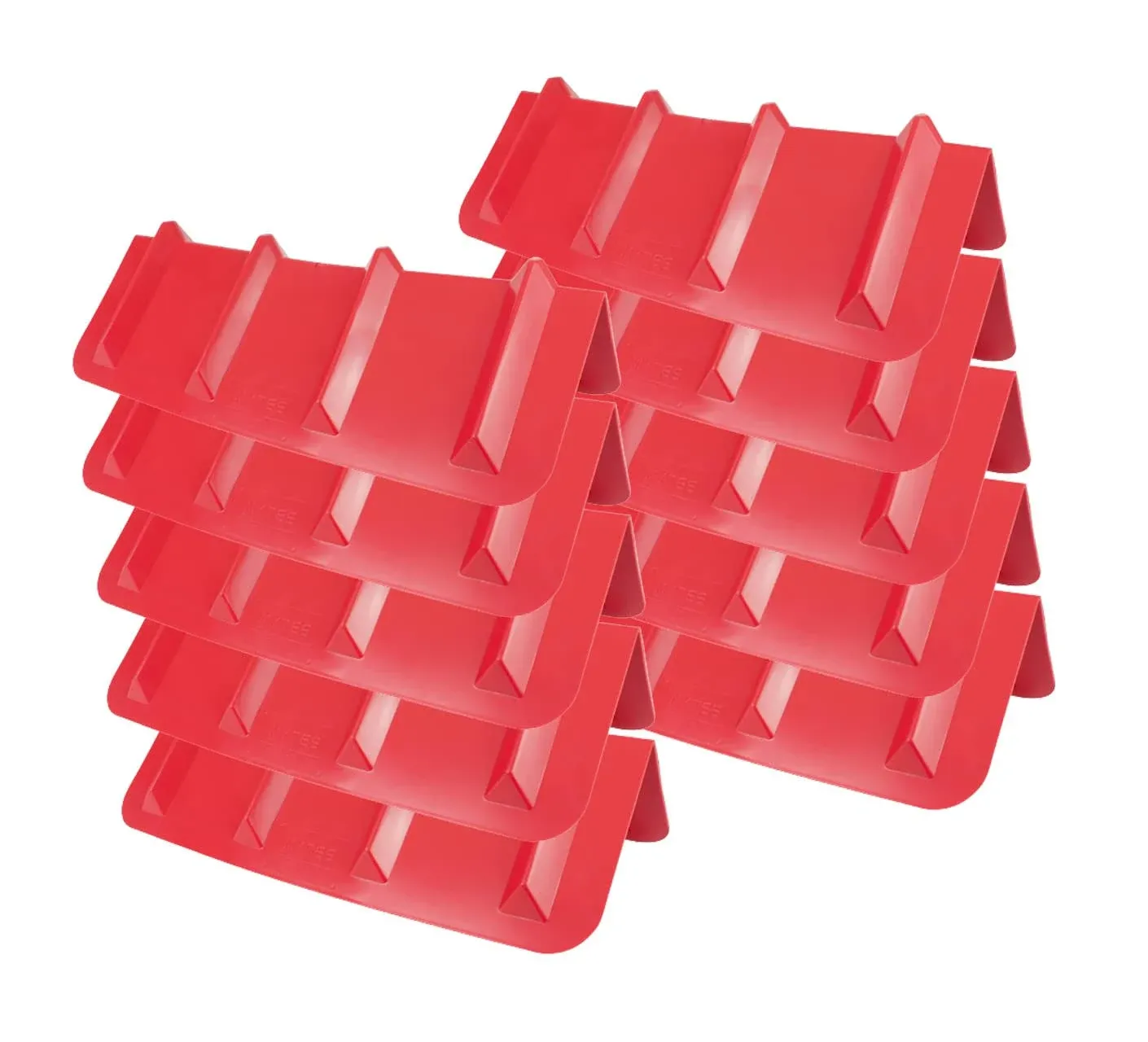 Mytee Products (10 Pack Red Corner Protector V Shaped Edge Guard 8" x 8" x 24" Inches