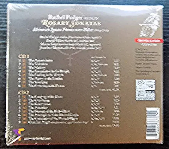 Biber Rosary Sonatas RACHEL PODGER Violin CHANNEL CLASSICS Double SACD SEALED