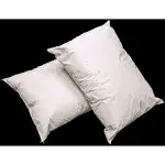 2 Pack MediCheck White Vinyl Covered Bed Pillows - Wipeable Easy Clean - Soft Low Profile Non-Fluffy Support - Not an Encasement or Zippered Protector - 20 in x 26 in - Standard