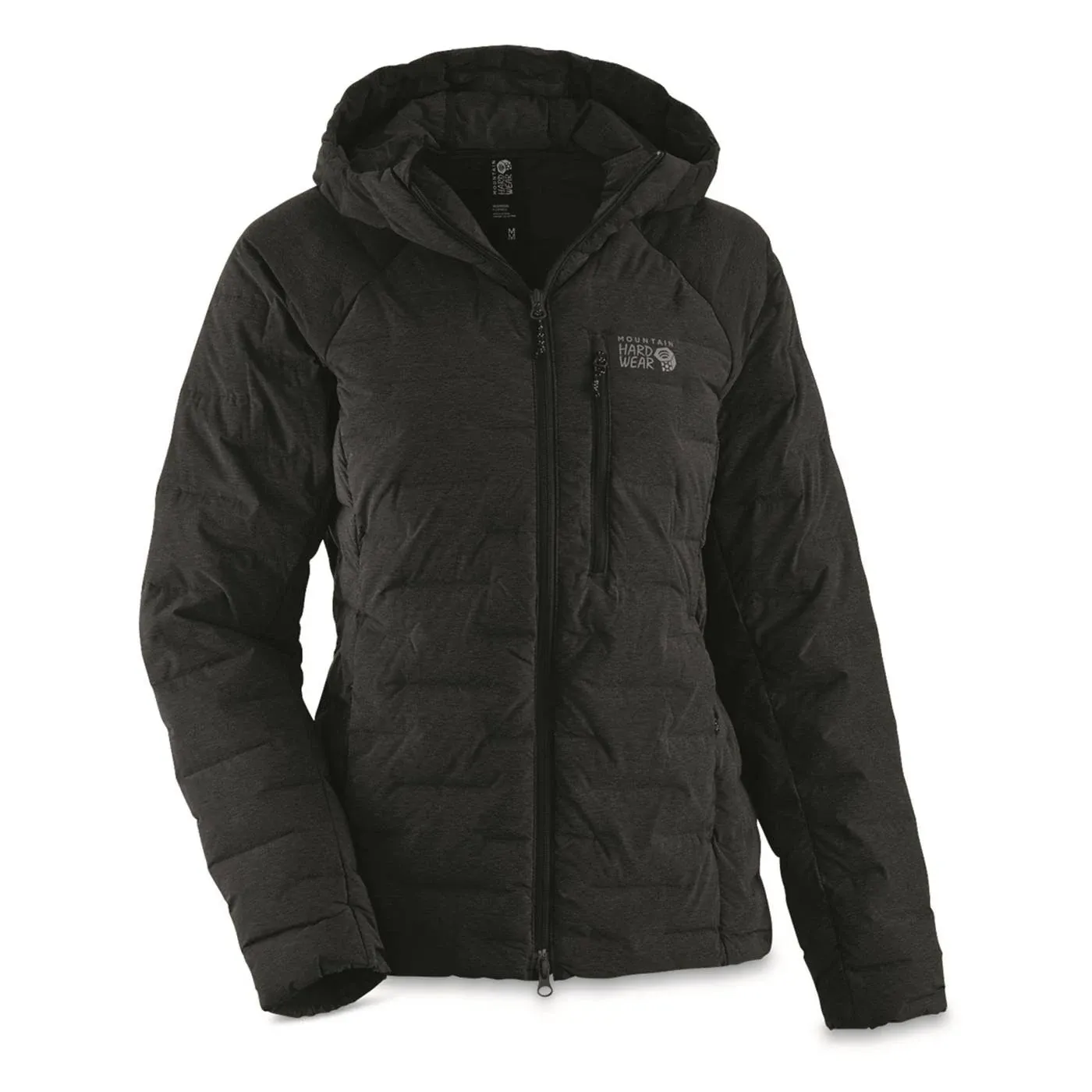 Mountain Hardwear Stretchdown Hooded Jacket - Women's Dark Storm Heather, XL