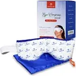 Optix 55 Eye Mask Microwavable Compress Pad with Storage Pouch for Soothing Heat