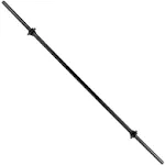 72-Inch Solid Threaded Standard Barbell, Black.