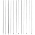 Panxxsen 12 Pcs Acrylic Dowel Rods for DIY Crafts,Transparent,0.25" Diameter, 12" Length