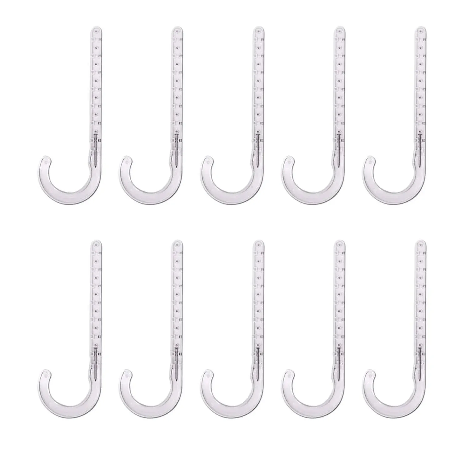 PXJHNG112-10 PEX Support J-Hook Hanger with Nails for 1-1/2 in. Pipe, Rope, Cable Hard Plastic (10 Pack), White