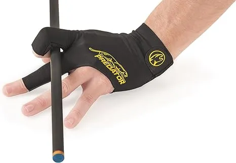 Predator Second Skin Billiard Glove Black and Yellow: Fits Left Bridge Hand