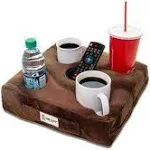 Cup Cozy Deluxe Pillow (Brown) As Seen On TV -The World's Best Cup Holder! Keep