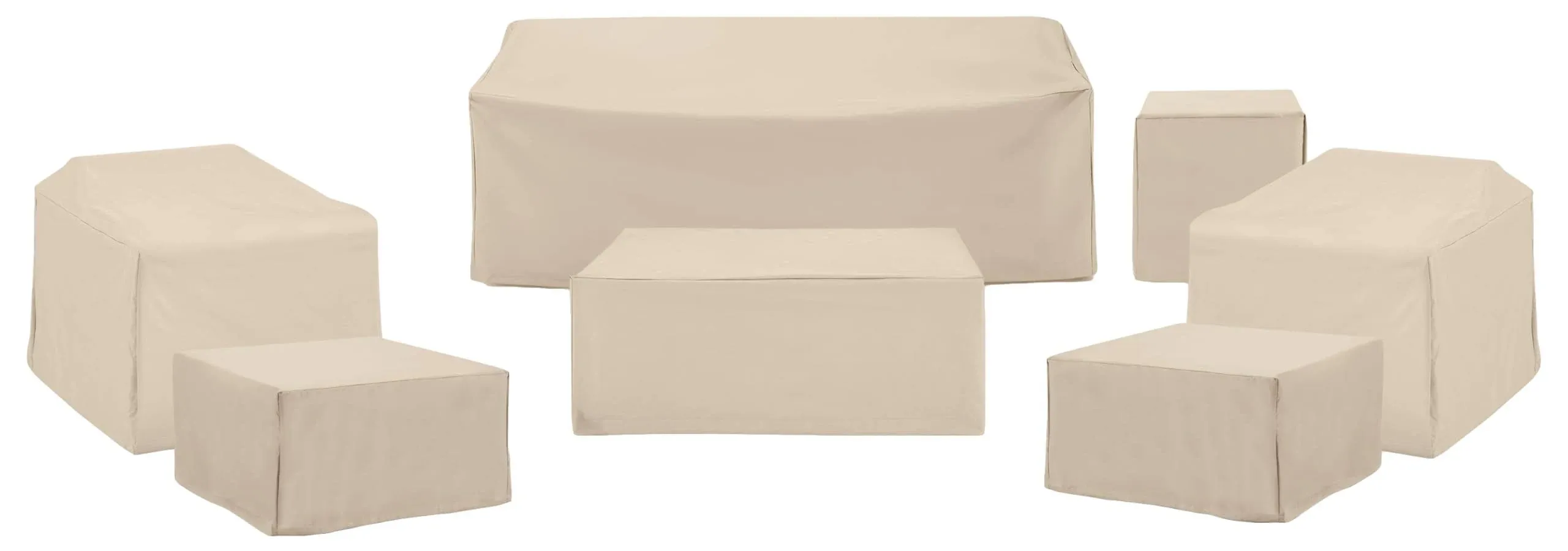 Crosley Furniture MO75055-TA 30 x 81 x 32 in. Outdoor Furniture Cover Set, Tan ...