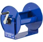 Coxreels 117-5-100 Hand Crank Steel Hose Reel, 100 Series, ¾” x 100’ - Easy-to-Use Compact Design - Adjustable Tension Break - Heavy-Duty Steel Construction, Made in the USA, Blue