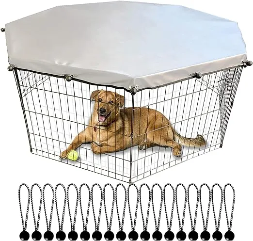 Puppy Playpen Cover Sun Rain Proof Cover Playpen Cover Fits 8 Panels Dog Pen