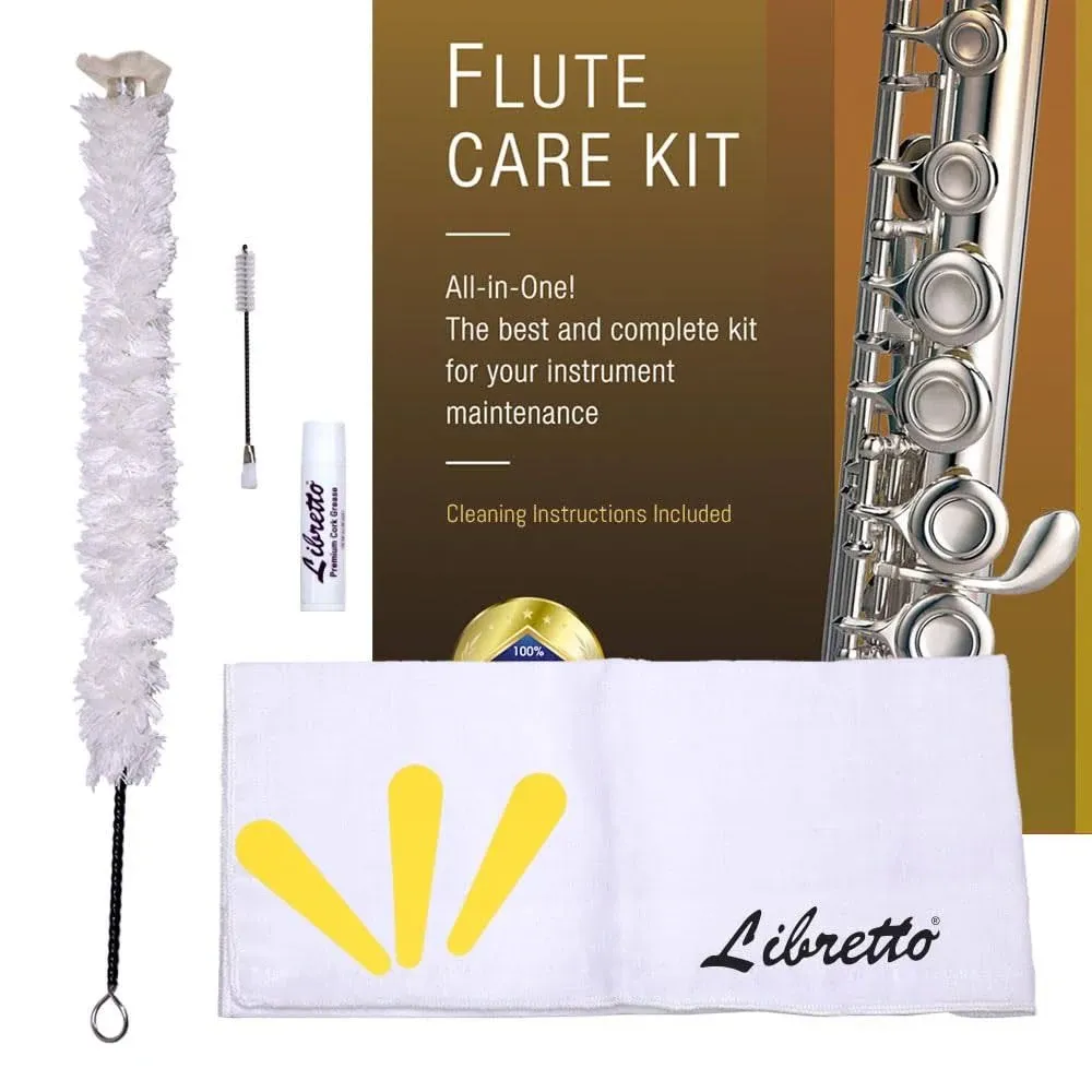 Libretto Flute ALL-INCLUSIVE Cleaning &amp; Care Kit: Cleaning Swab + Dust Brush + C