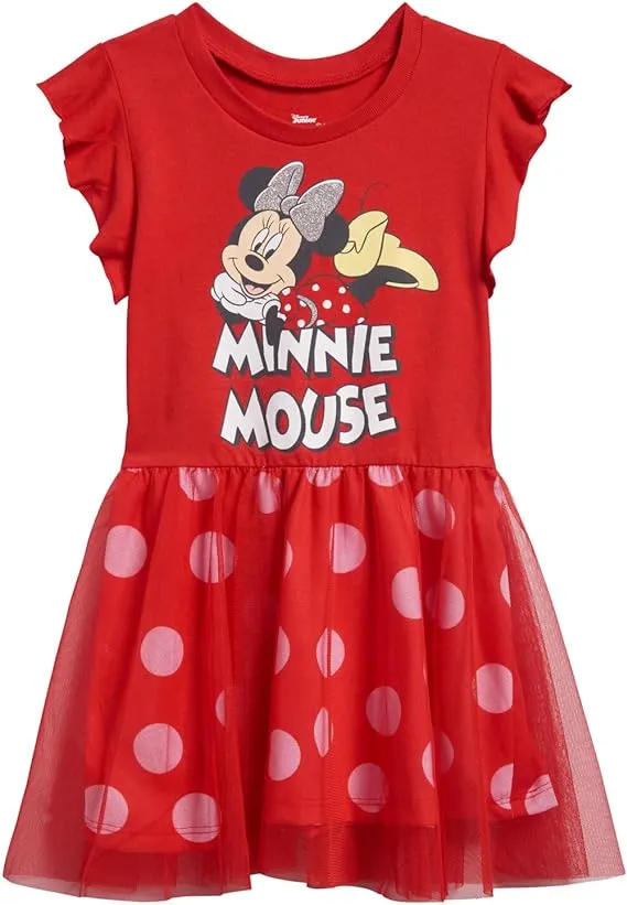 Disney Minnie Mouse Mickey Mouse Rainbow Tulle Dress Toddler to Big Kid