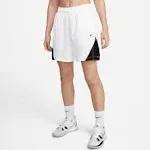 Women's Nike Dri-Fit IsoFly Basketball Shorts Large White/Black/Black