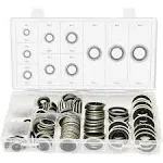 Swordfish 32241 Automotive Self-Centered Bonded Seal/Gasket Assortment, 150 Piece, [10 Sizes], M6~M24