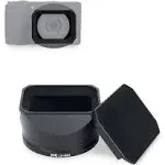 JJC Metal Lens Hood Shade and Cap for Ricoh GR III GRIII GR3 Digital Camera