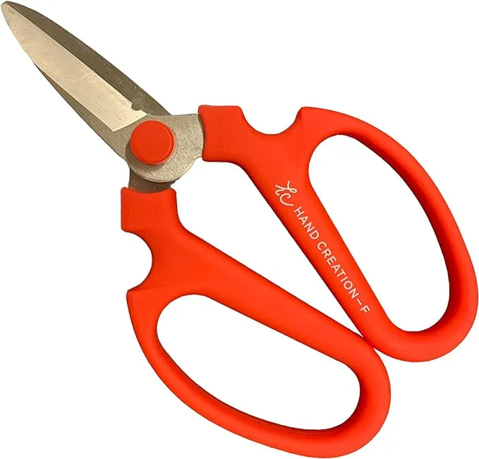 Sakagen Multi Purposse Floralcraft Scissors with Wire Cut Function Red 