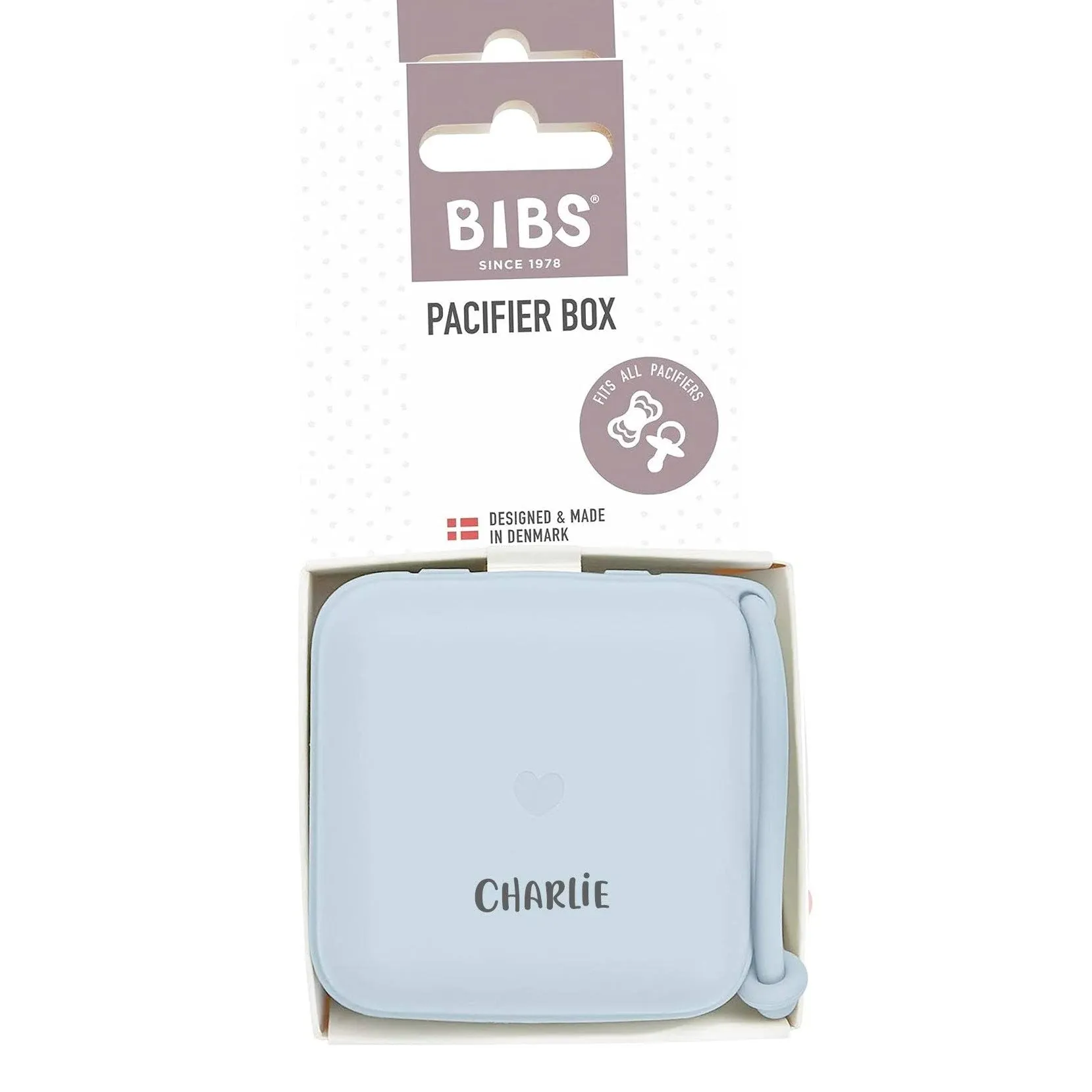 Bibs Pacifier Box - Baby Blue