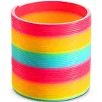 Jumbo Rainbow Coil Spring Toy - 6&#034; Giant Coil Spring Toys for Kids, a Giant Spri