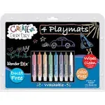 Reusable Playmat Kit with Wonder Stix - Wipe Away and Draw Again!