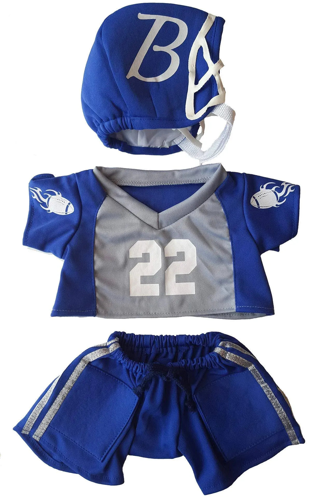 Football Uniform Outfit Teddy Bear Clothes Fits Most 14" - 18" Build-a-Bear and Make Your Own Stuffed Animals