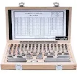 Accusize Industrial Tools Precision 81-Piece Steel Gauge Block Set, Grade B Accuracy, Corrosion-Resistant, P900-S581