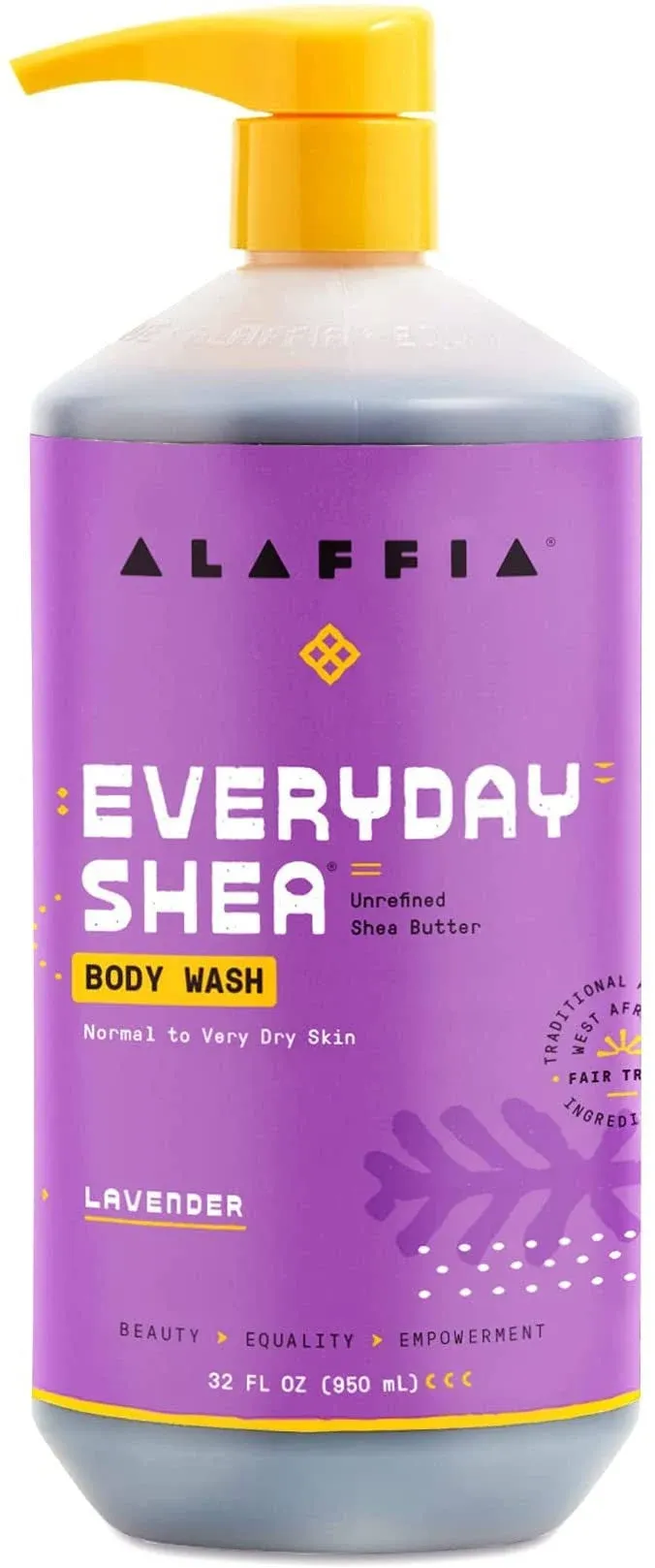 Alaffia, Everyday Lavender Body Wash, 32 Oz