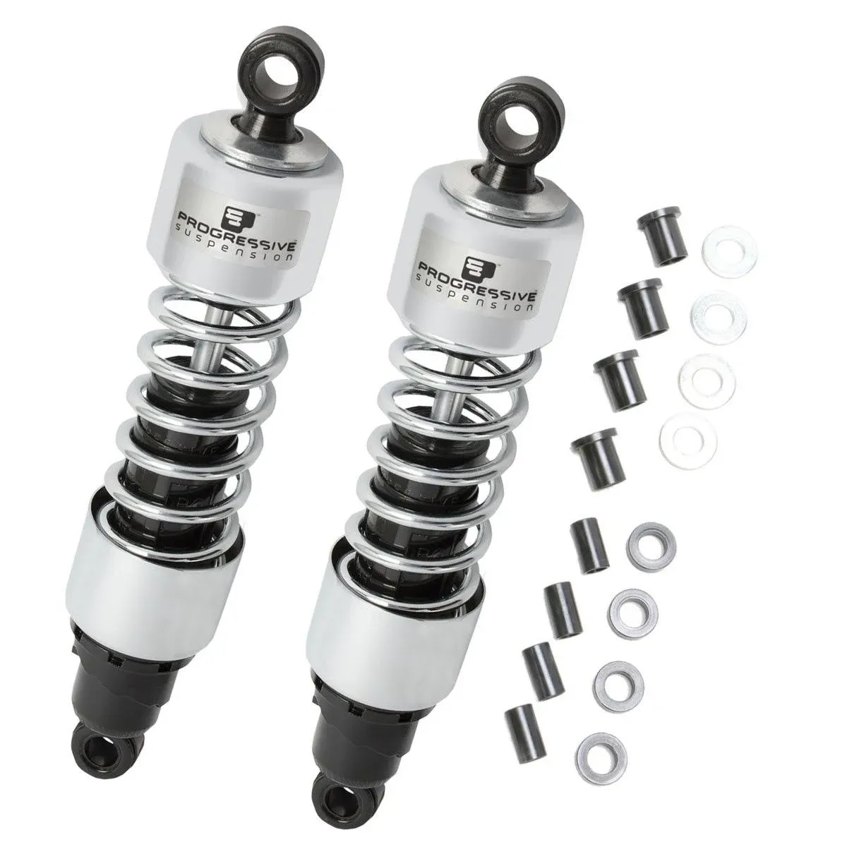 Progressive Suspension 412 Chrome 12-1/2" Heavy Duty Shocks 412-4219C