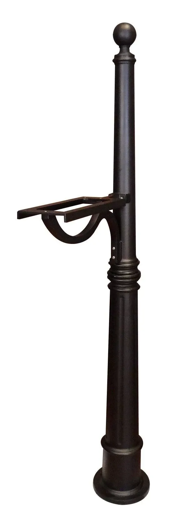 Special Lite SPK-600-BLK Ashland Decorative Mailbox Post Black