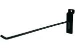 50  Black 12&#034; Slatwall Peg Hooks Slat Wall Retail Display 6 mm Diameter Tubing