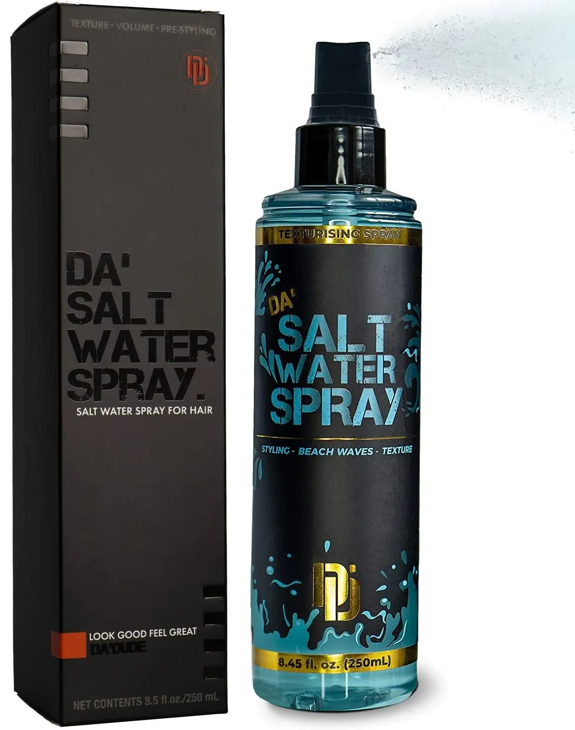 Da Dude Da Salt Water Spray for Men - Texturizing Hair Spray for Enhanced Natural Waves, Volume, Texture and Thickness - Mens sea salt spray for hair - 8.45 oz