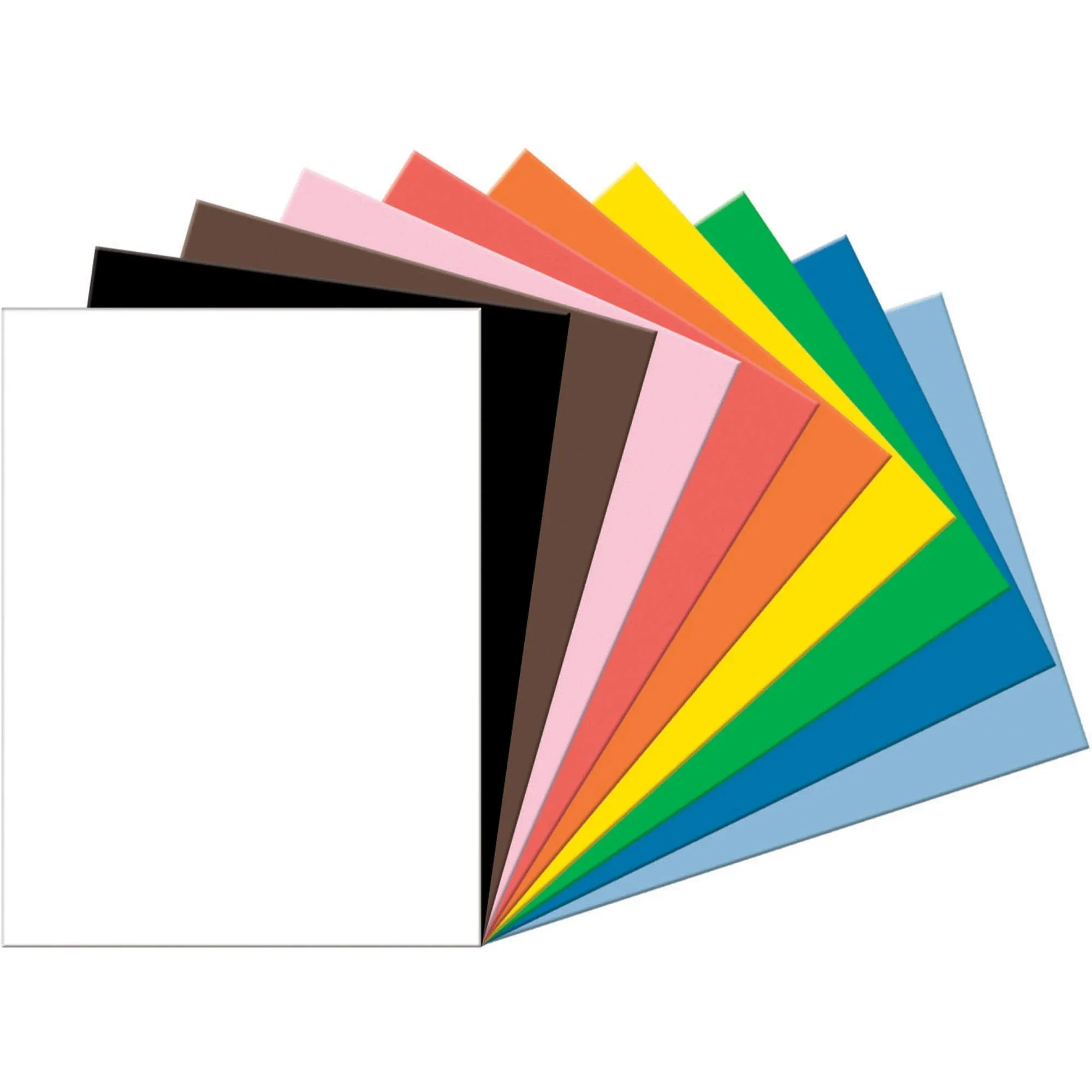 Pacon 103095 Tru-Ray 18" x 24" Assorted Colors Pack of 76# Construction Paper - 50 Sheets