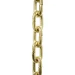 RCH Hardware CH-S53-14-PB-3 | 12 Gauge Decorative Solid Steel Standard Link Fixture Chain | 3 Foot Increments |Polished Brass Finish