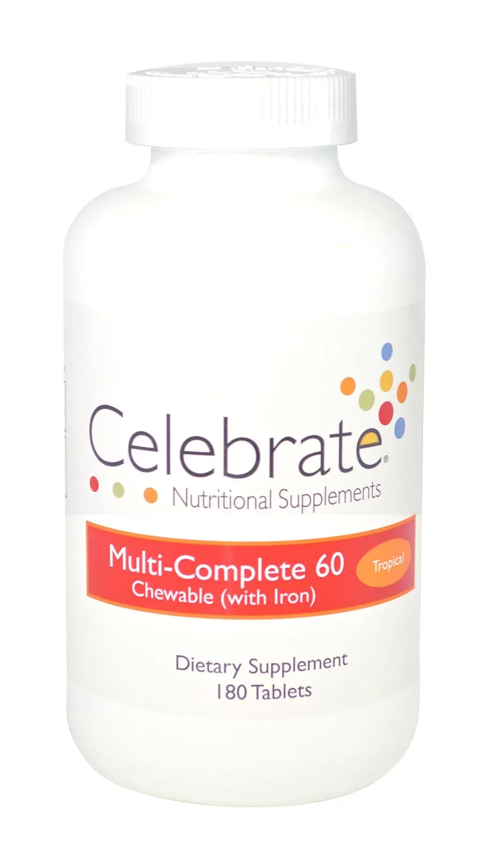 Multi-Complete 60 Bariatric Chewable Multivitamin with Iron, Tropical