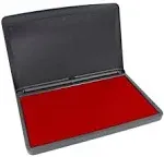 MaxMark Large Crimson Red Stamp Pad - 4-1/4 by 7-1/4 - Premium Felt Pad