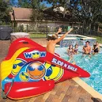 WOW Sports Slide N Smile Pool Slide, Inflatable Water Slide For Adults and Kids, with Sprinklers