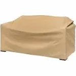 Modern Leisure Patio Love Seat Cover, Beige