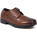 Deer Stags Ace Boys' Wingtip Oxford Shoes, Boy's, Size: 1, Brown