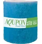 AQUPON Koi Pond Filter Media Pad - Cut to Fit Roll (Dye-Free/Blue Bonded) - 1.25 inch Thickness (10 ft, Blue)