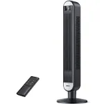 Tower Fan for Bedroom, Upgraded DC 9 Speeds Utral-Quiet Floor Fan, 90° Oscillati