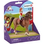 Schleich Horse Club Horse Club Hannah and Cayenne Educational Figurine for Kids