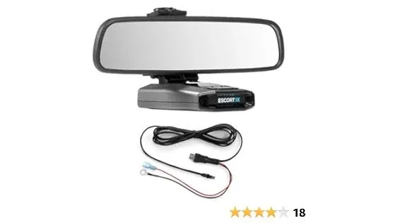 Radar Mount Mirror Mount + Direct Wire for Escort Radar Detectors - Max 360C MaxCam Max3 (3001207)